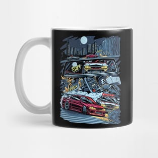 Police Skyline chasing Silvia s15 Japan Mug